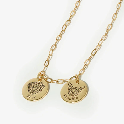 18k Gold Plated - 2 Pendants