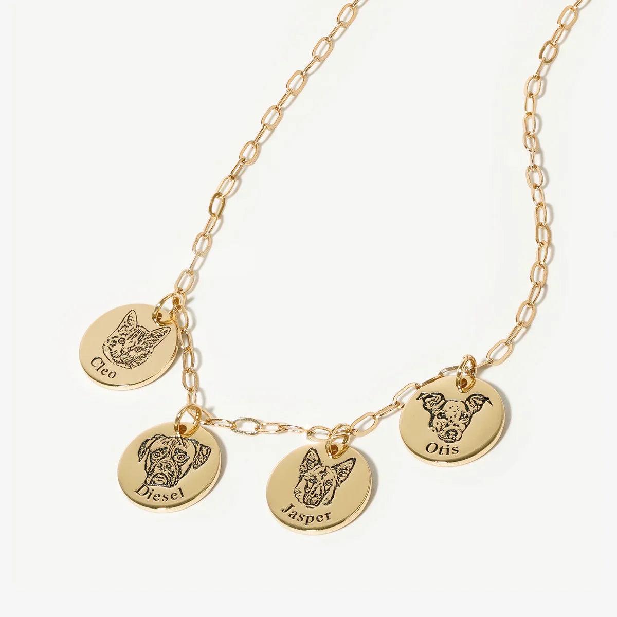 18k Gold Plated - 4 Pendants